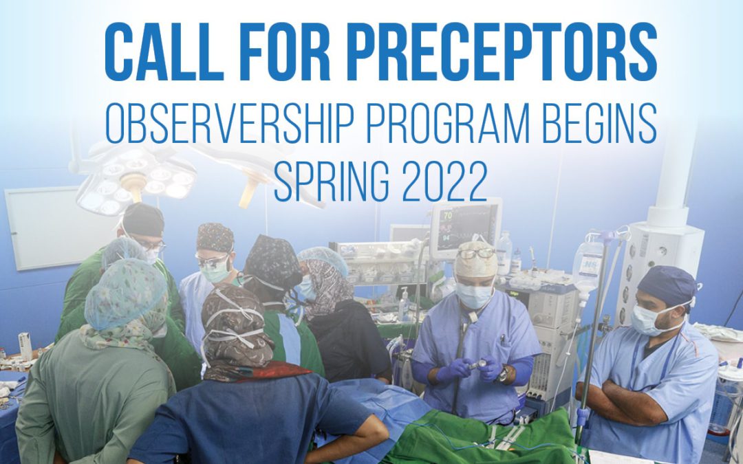 Seeking Preceptors: Observership Program 2022